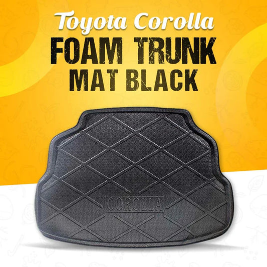 Toyota Corolla Foam Trunk Mat Black Mix Design - Model 2008-2021