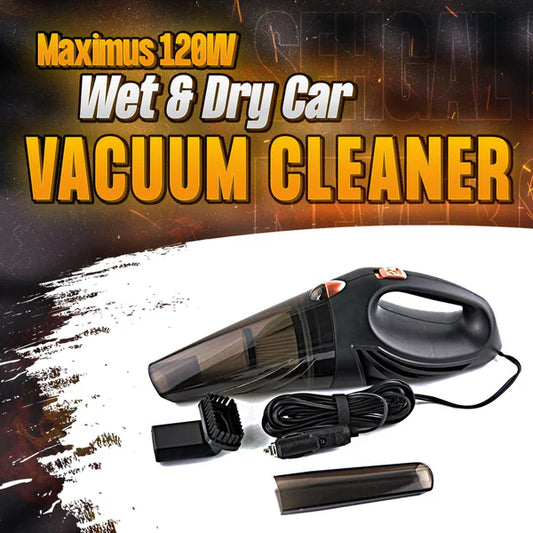Maximus 120W Wet & Dry Car Vacuum Cleaner - Remove Dust | Portable Handheld | Interior Cleaning Gadget