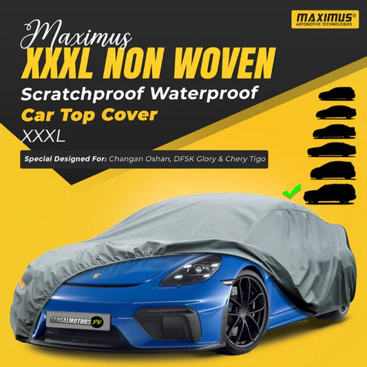 Maximus XXXL Non Woven Scratchproof Waterproof Car Top Cover - - XXXL Premium Cross Over Size